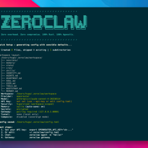 ZeroClaw一键部署，极致轻量